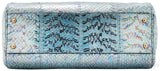 Miss Sicily Blue Watersnake Flap Bag