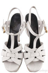 Tribute White Matte Heels
