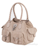 Christian Dior Oblique Canvas & Leather Multi-Pocket Bag