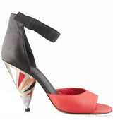 Bi-color Slingback Heels