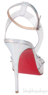 Spikoo Silver PVC High Heels