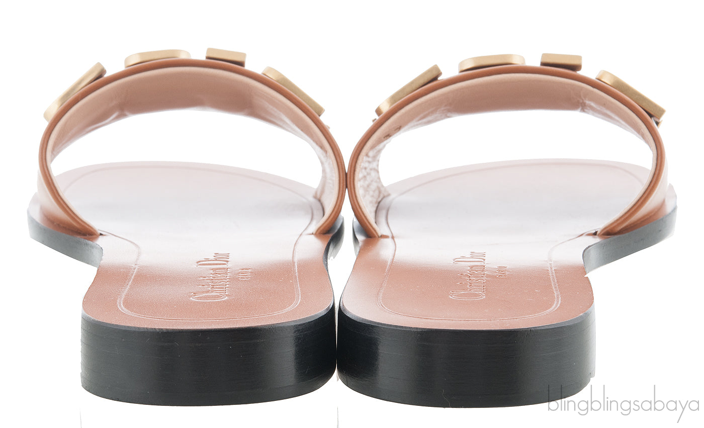 Diorevolution Tan Leather Mule