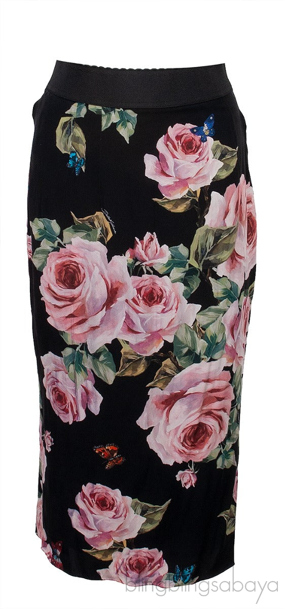 Floral Print Skirt