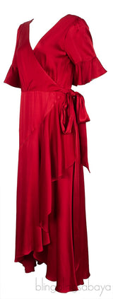Red Grace Wrap Dress