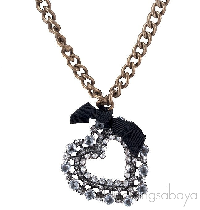 Crystal Heart Pendant Necklace