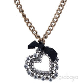 Crystal Heart Pendant Necklace