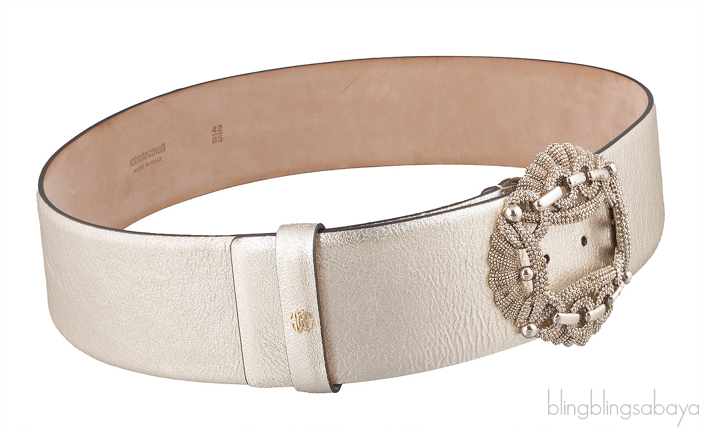 Light Gold Wide Belt