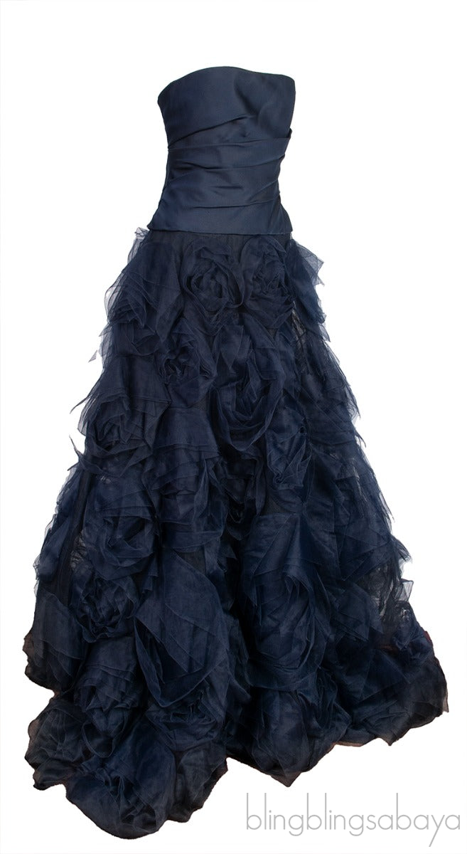 Midnight Blue Tube Gown
