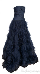 Midnight Blue Tube Gown