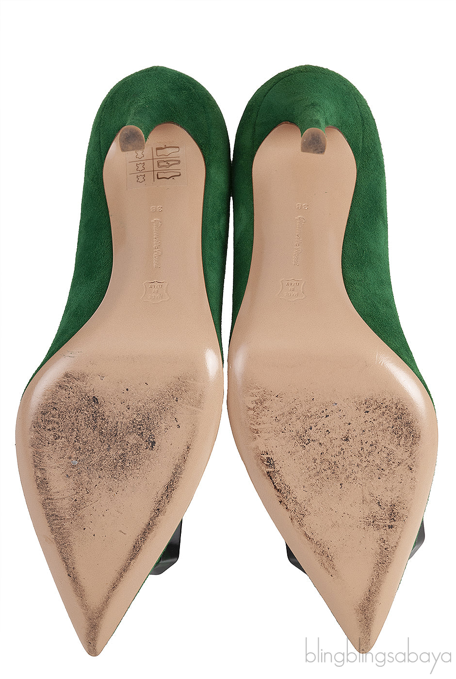 Gianvito Rossi Emerald Jaipur 105 Embellished Suede Pumps