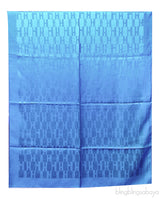 Light Blue H Printed Stole