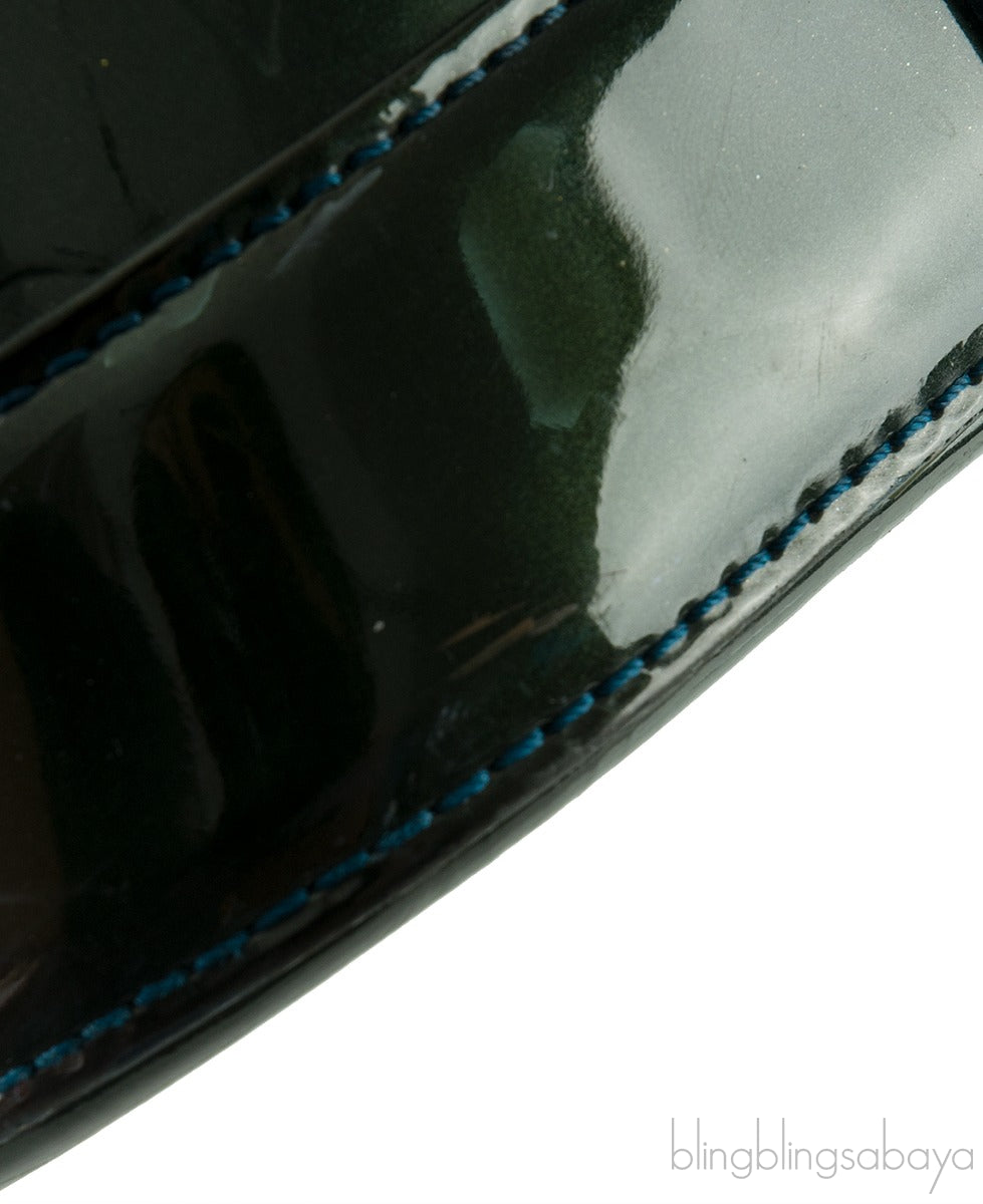 Louis Vuitton Alma Monogram Vernis Dark Green GM