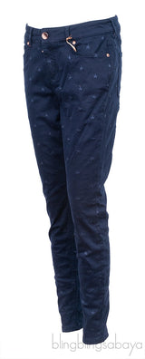 Embroidered Star Skinny Jeans