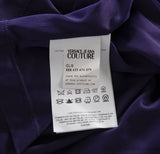 Versace Jeans Couture Purple Print Cut-Out Dress