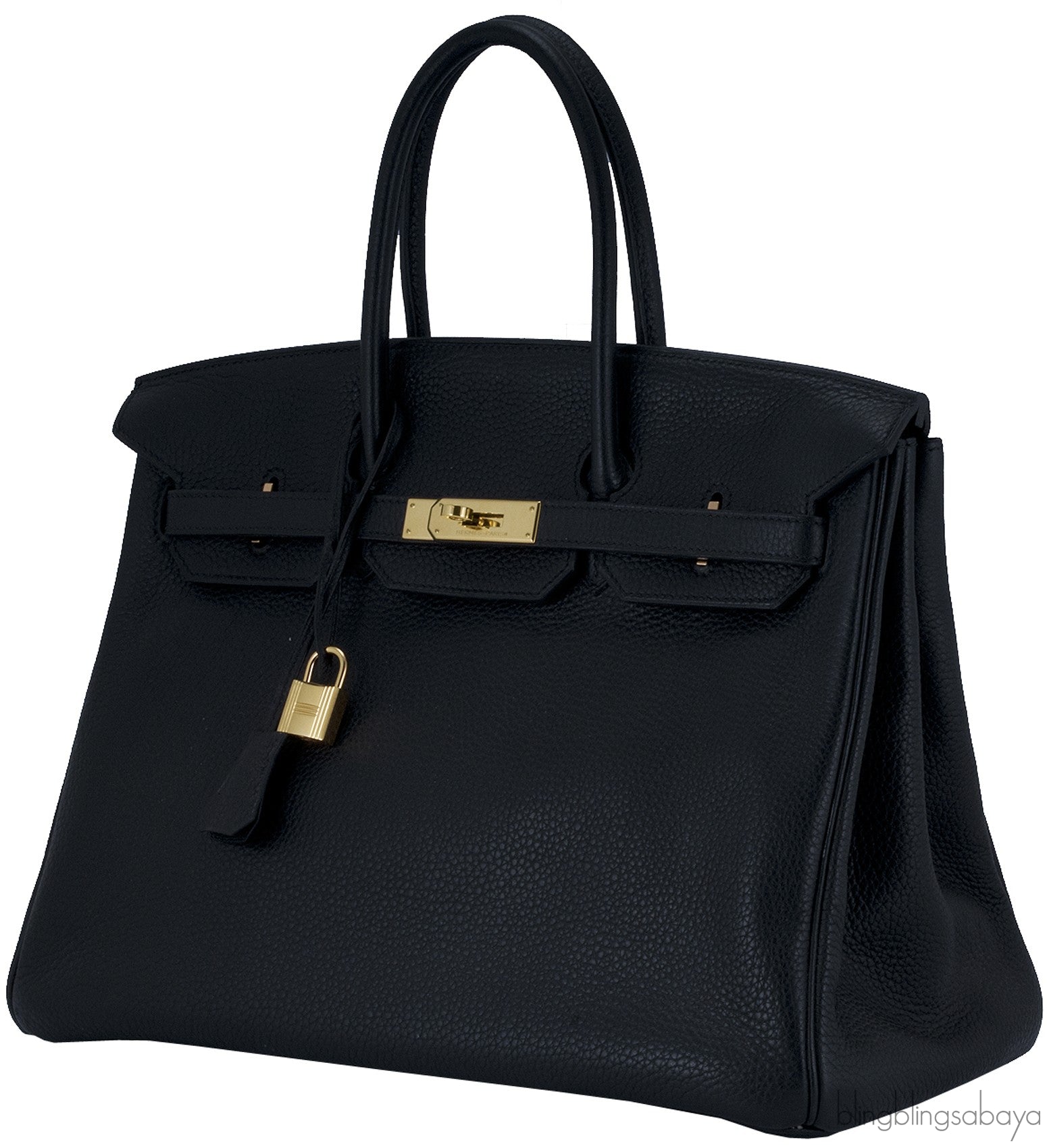 Birkin 35 Black Taurillon Clem GHW