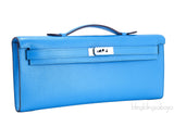 Kelly Cut Blue Azteque Clutch