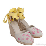 Canvas Monogram Wedge Espadrilles