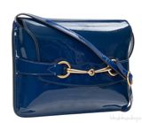 Gucci Bright Bit Patent Leather Shoulder Bag