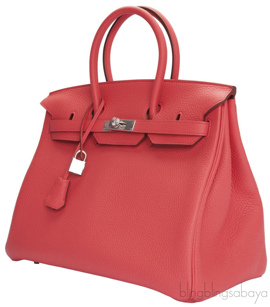 Birkin 35 Bougainvillier Taurillon Clem