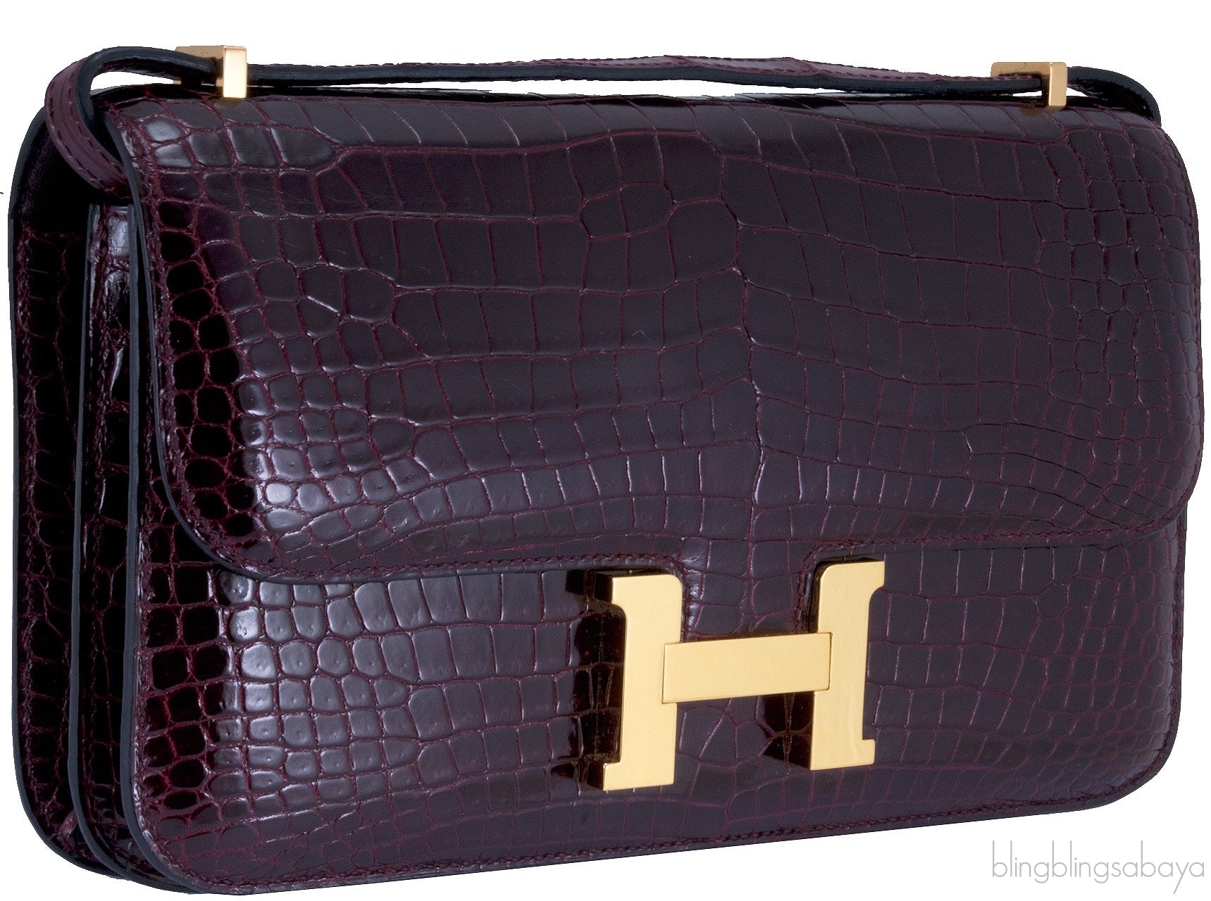 Constance Elan Crocodile Bordeaux