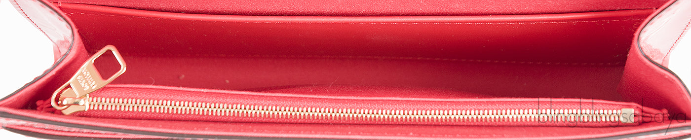 Louise Red Patent Clutch