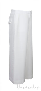 White Wide Leg Trouser