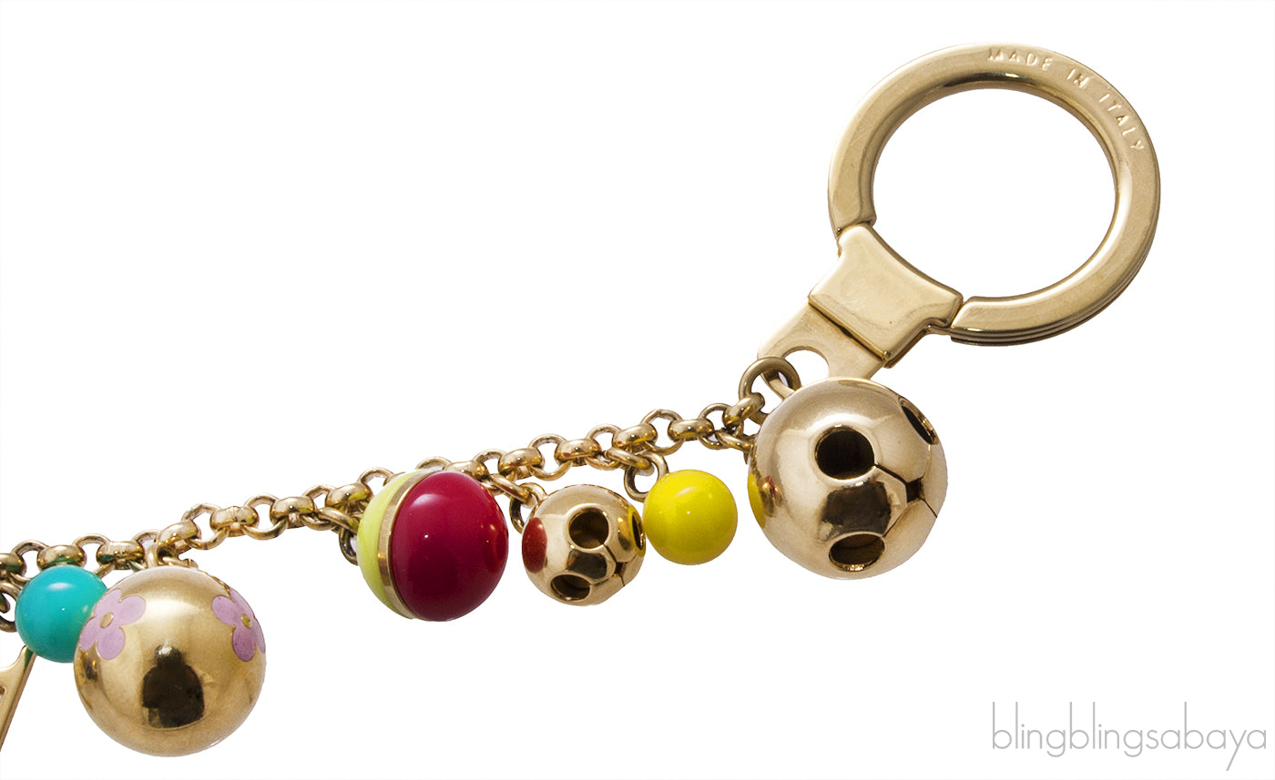 Multicolor Grelots Chain Bag Charm