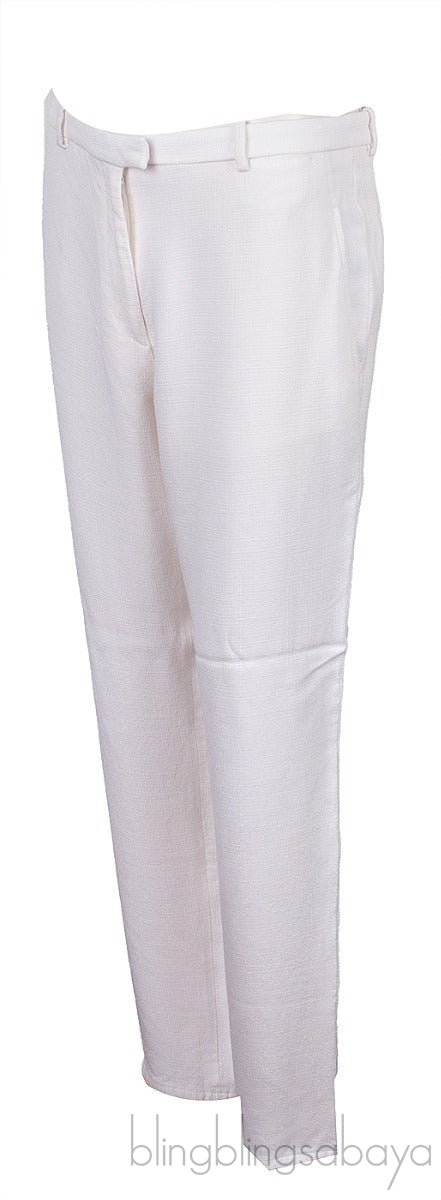 White Viscose Trouser