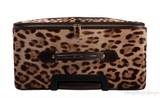 Leopard Pony Hair Large Luggage Trolley