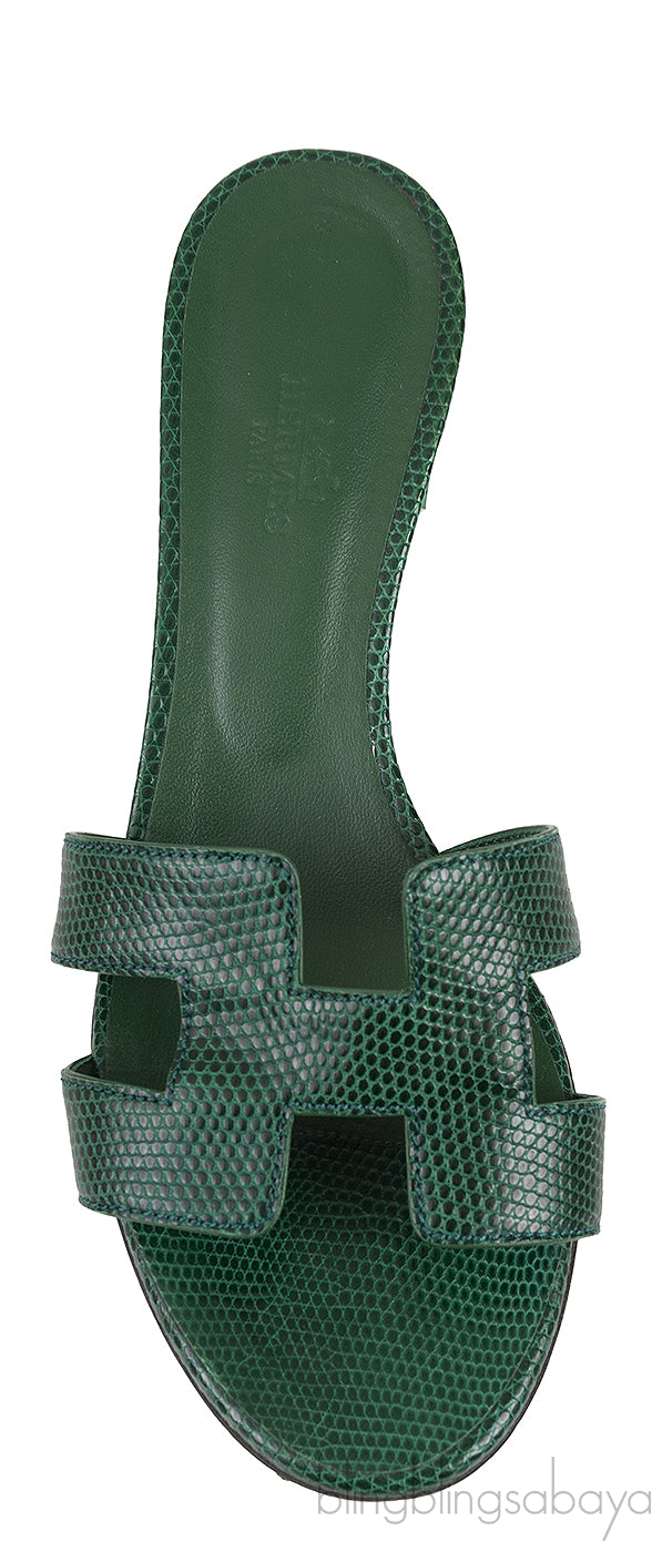 Oasis Vert Lizard Sandals