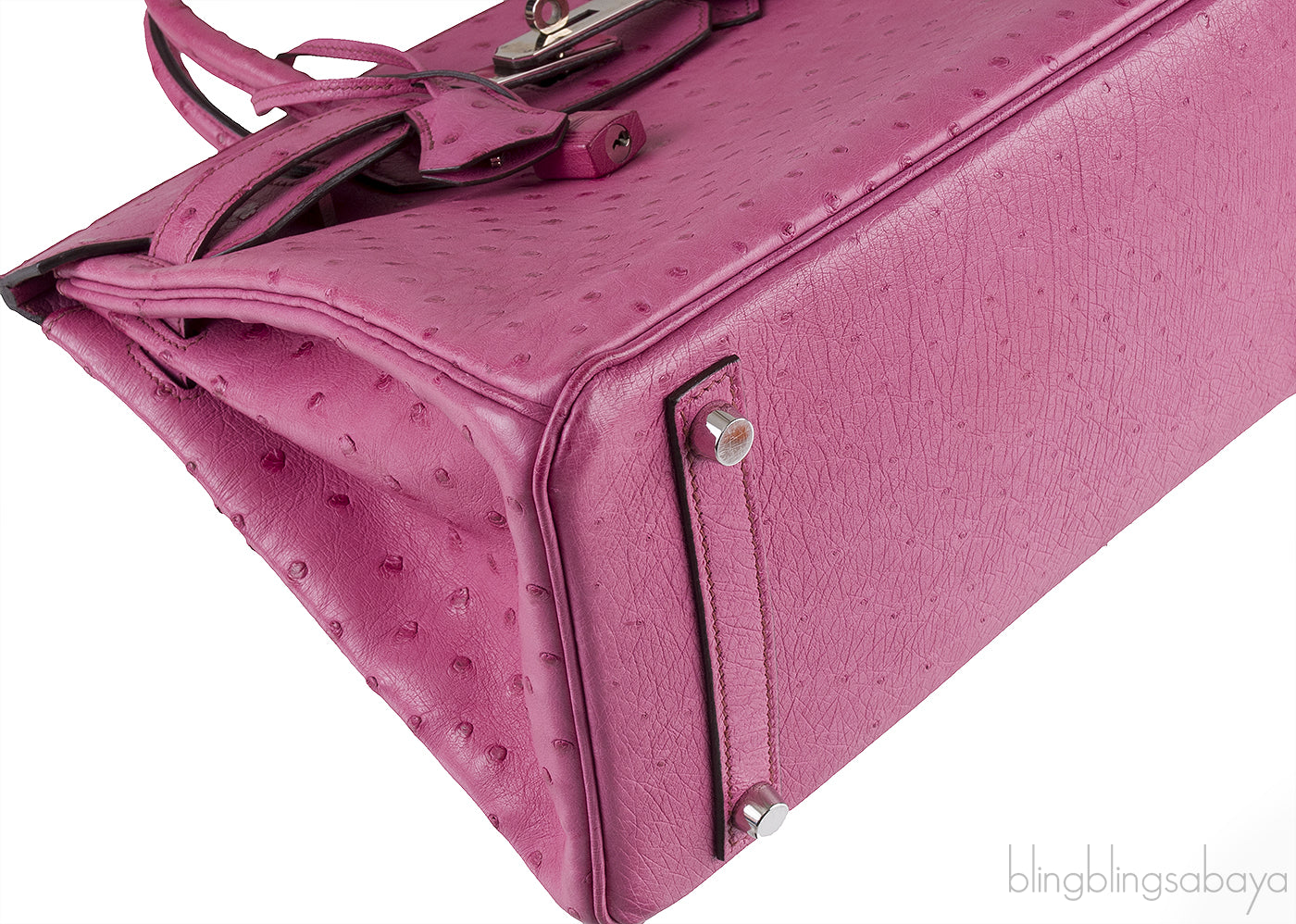 Birkin 30 Fuchsia Pink Ostrich PHW