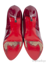 Christian Louboutin Feticha Cramberry Metal Patent Pump