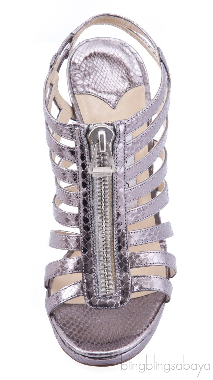 Glenys Python Sandals