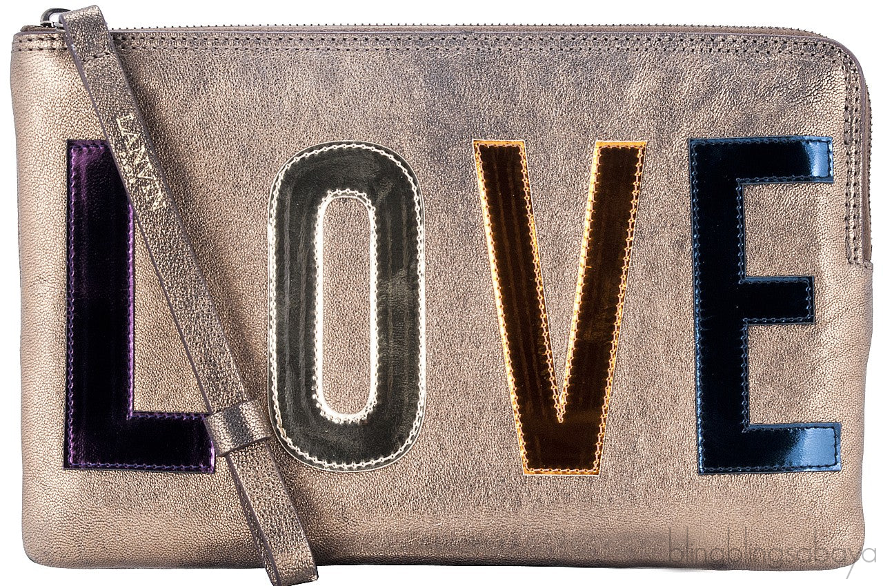 Zip \"LOVE\" Clutch