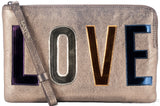 Zip \"LOVE\" Clutch