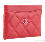Red & Pink Quilted Cardholder