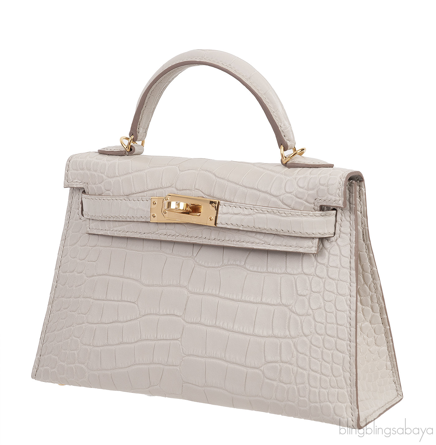 Kelly 20 Alligator Matte Beton GHW