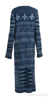 PRL x Naiomi Glasses Blue Knit Jumper Dress