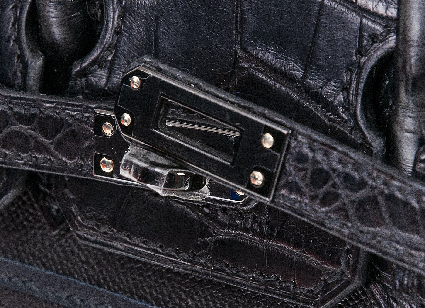 Sac Birkin 20 Sellier Faubourg So Black Crocodile Bag