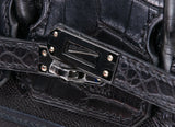 Sac Birkin 20 Sellier Faubourg So Black Crocodile Bag