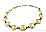 Marni Brass Disc Leather Belt