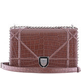 Diorama Crocodile Flap Bag