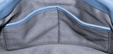 Periwinkle Matelasse Leather Clutch