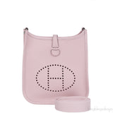 Hermès Mini Evelyne TPM 16 Rose Sakura Amazone Taurillon Clemence PHW