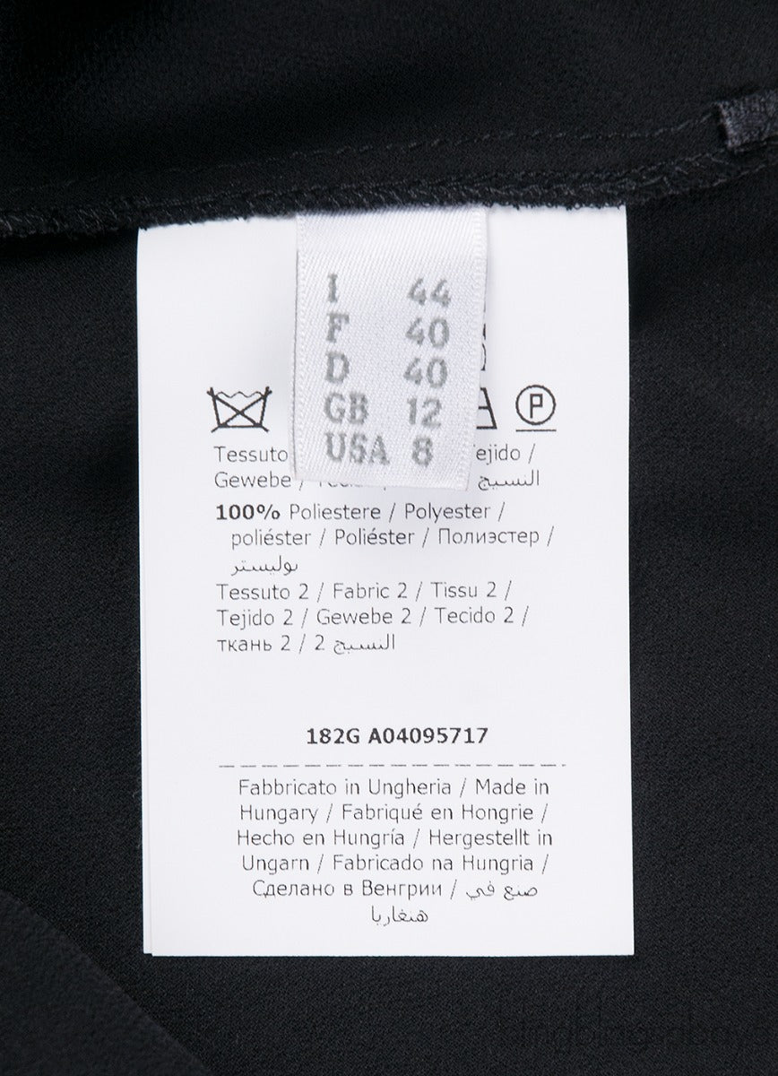 Black Broderie Anglaise Asymmetric Hem Dress