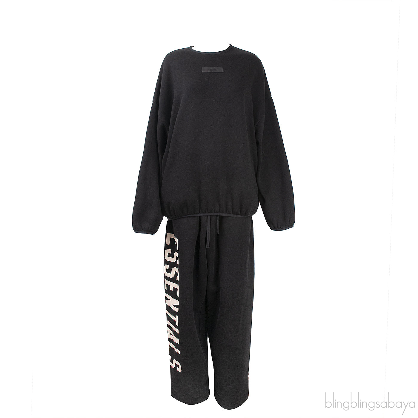 Black Sweatshirt and Baggy Pants