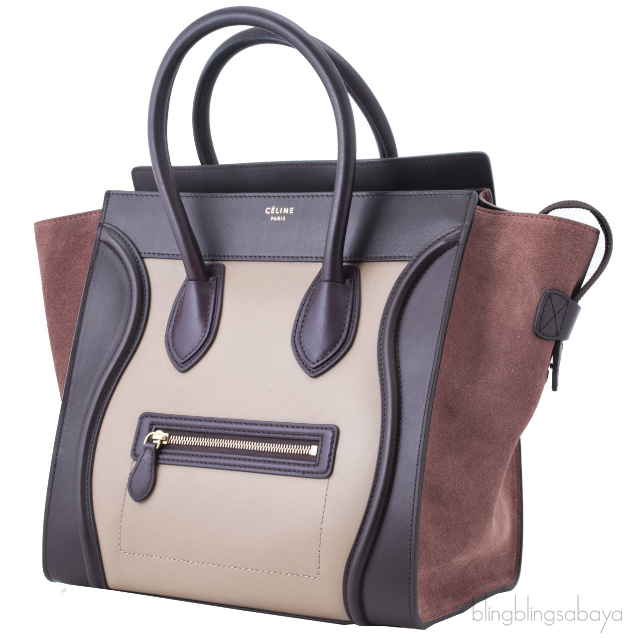 Mini Luggage Tricolor Beige