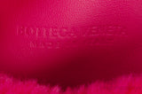 Bottega Veneta Jodie Mini Knotted Shearling Tote Pink