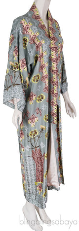 Flux Printed Light Green Kimono