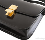 Classic Box Black Leather Bag
